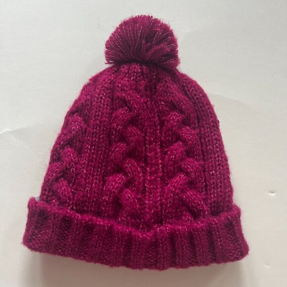 Adidas Chunky Knit Pompom Beanie Hat Pink - Picture 6 of 11